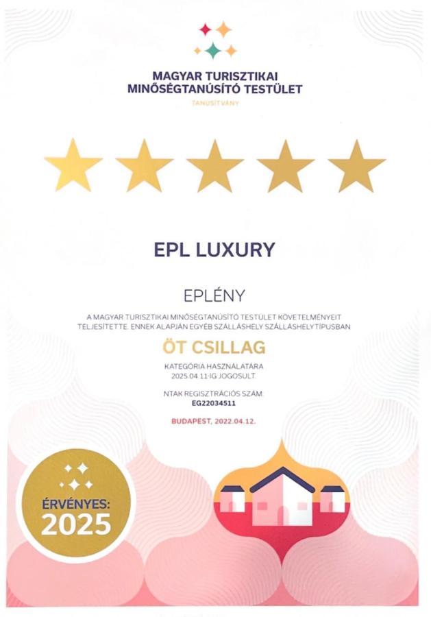 Apartamento Epl Luxury Eplény Exterior foto